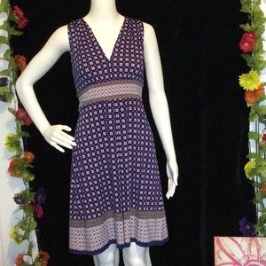 NWT Max Studio Sleeveless Navy Midi Dress